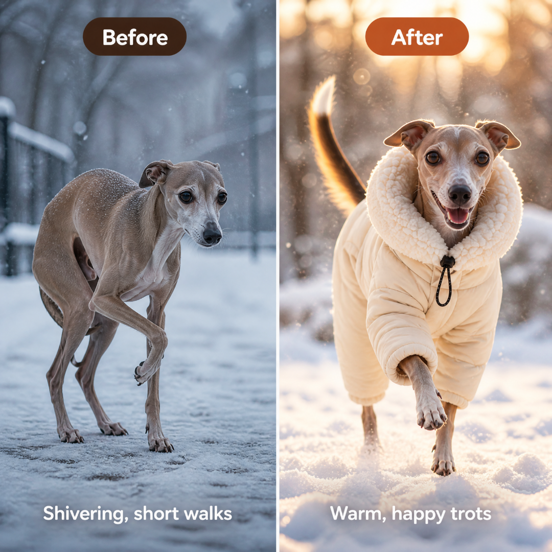 WarmPup Full Body Dog Snowsuit